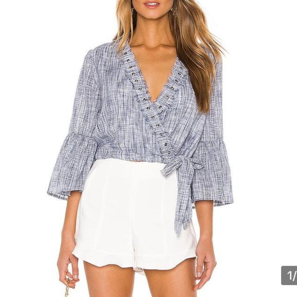 Tularosa | Estelle Top in Deep Blue | XXS